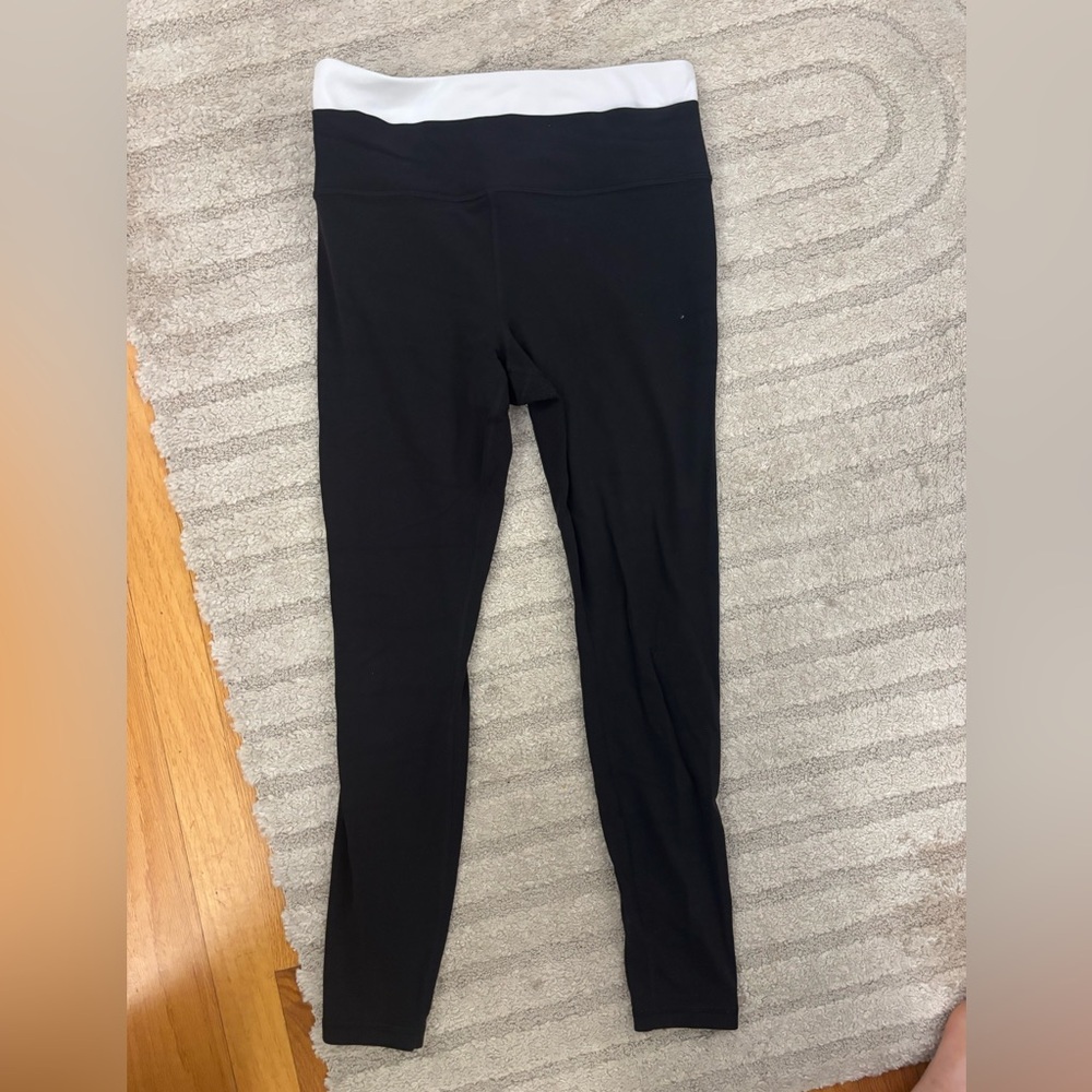 Athleta Ultra High Rise Elation Leggings in White and Black